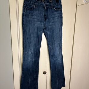 7 For All Mankind Indigo Straight Leg Jeans